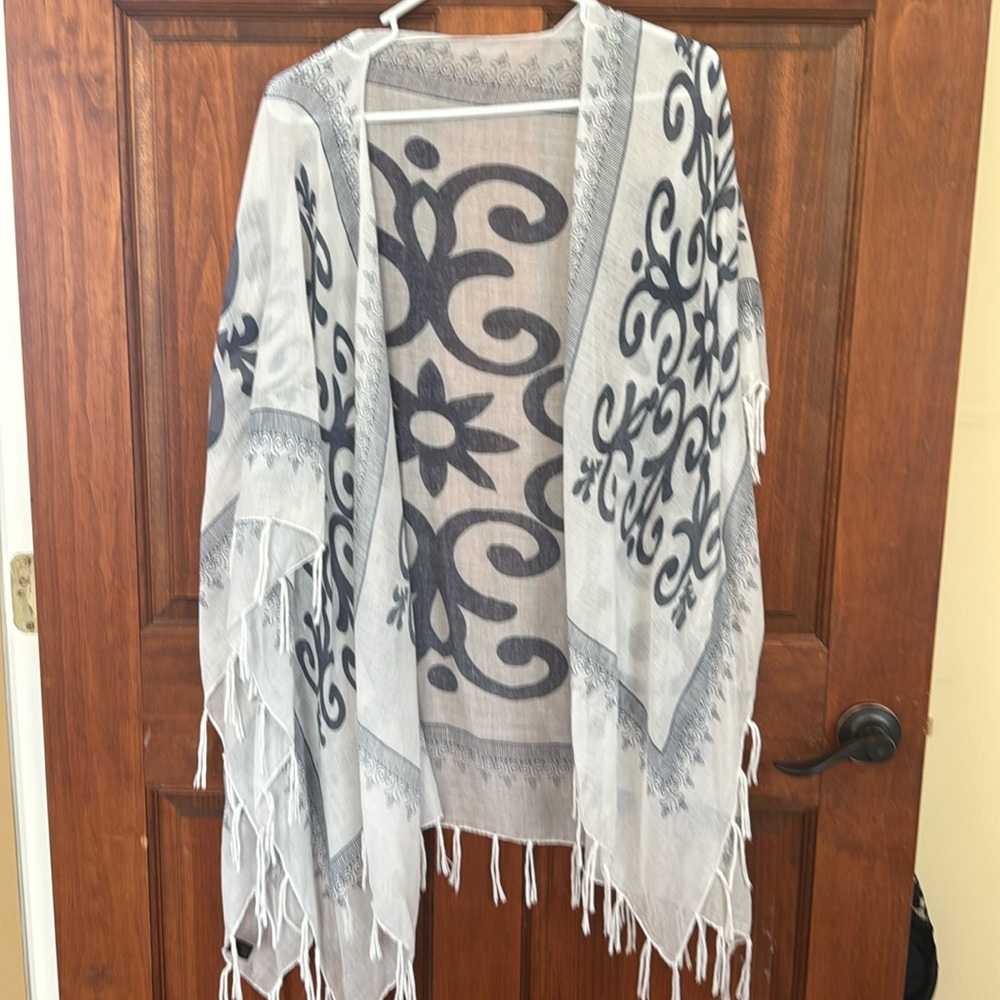 One size cardigan/coverup sheer